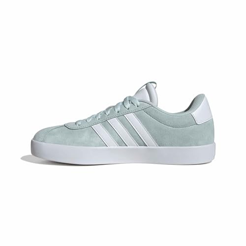 adidas Women's VL Court 3.0 Sneaker, Halo Mint/White/Halo Mint, 8.5 UK