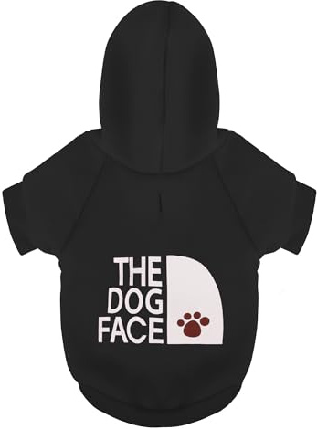 Paiaite Black Chihuahua Dog Hoodie: Keep Your Pup Warm and Stylish with a 'The Dog Face' Printed Sweatshirt Pet Clothes, and Sweater Coat All in One Perfect for Winter and Cool Summer Nights! XS