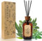 SCENTORINI Raumduft Diffusor, Duftstäbchen Diffuser, Raum Duft, Raumerfrischer mit Eukalyptus Salbei Duft, Duftvase für Räume, Bäder, Büros, Schränke, 120ml mit 6 Stäbchen