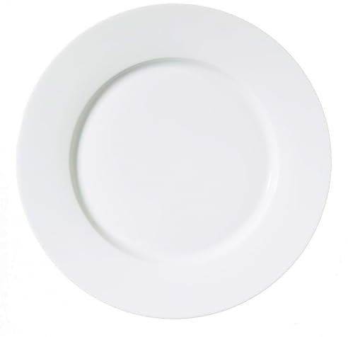 METRO Professional Lot de 6 assiettes plates Fine Dining en porcelaine Ø 23 cm Blanc