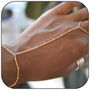 TOFBS Armband für Damen 18K Edelstahl Stilvolles Armbänder Boho Perlen Fingerring Armband Vintage Geschichtetes Fingerring Armband Schmuck Geschenk(SET A)