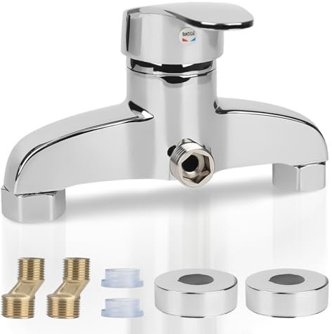 XTDMJ Mitigeur de douche, mitigeur monocommande en saillie, robinet de douche chromé avec bec G ½, robinet de douche avec noyau de valve en céramique