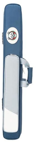 Hellery Étui pour Queues de Billard Mallette de Rangement et Housse de Protection pour 5 Cannes avec Poignée Confortable Adapté pour Les Joueurs de Tous, Bleu