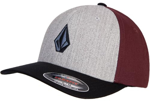 Volcom Full Stone Flexfit Cap (Heather Dark Slate, L/XL)