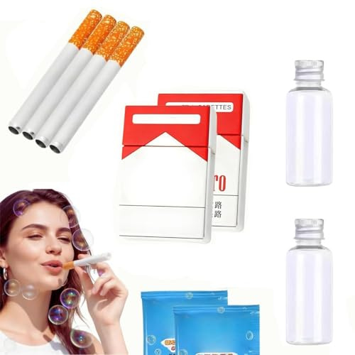 Cigarrillo Burbujas de Jabón - Cigarrillo Falso con Efecto Humo, Cigarrillo Que Hace Burbujas, Sin Nicotina para Fiestas y Fotos