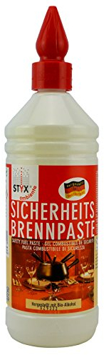 STYX Ambiente Sicherheitsbrennpaste Brenngel 1000 ml! Hergestellt aus auschließlich nachwachsenden Rohstoffen und Bio Alkohol!! Made in Germany!!! (Single)