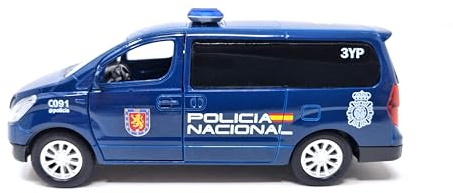 PLAYJOCS GT-8082 FURGÓN POLICÍA Nacional Coche metálico Juguete para niños y coleccionistas.