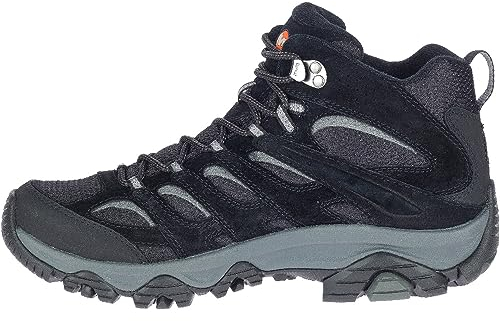 Merrell Herren Moab 3 Mid GTX Wanderschuhe, Black/Grey, 48 EU