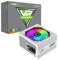 GameMax VP-Series 700W 80 Plus Bronze Power Supply (No Power Cord Included) - 700W GameMax VP-Series VP-700-RGB, Semi-Modular, Single Rail, 120mm RGB Fan, ATX PSU | White