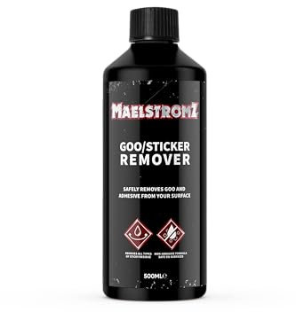Maelstromz - Sticker Remover, Sticky Stuff Residue & Adhesive Remover, Cleaning Fluid & Glue Goo Remover for Stickers - 500ml
