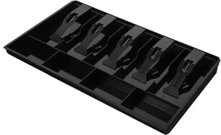 NUOBESTY Kasseneinsatz Mit Fächern Bargeld Münzaufbewahrungsbox Ersatz Für Registrierkassenschublade Mit Clips Zur Fixierung Von Geldscheinen Für Kassen Und Shops