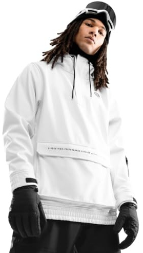 SIROKO - Snowboardjacka med Känguruficka Siroko W3 Antarctica - XXL - Vit