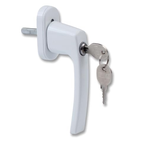 ZGHQHCDRH Manillas para ventanas, Juego de manijas ventana aluminio, manija puerta balcón, cerradura for niños con llave y tornillos