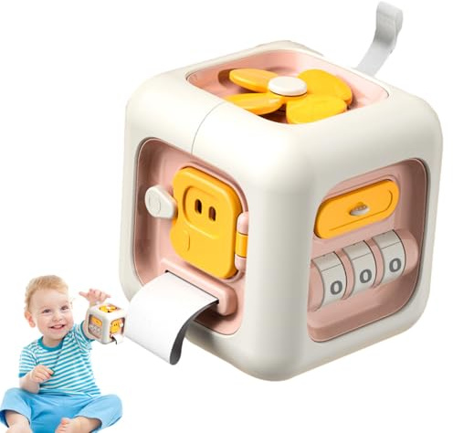 Busy Cube for Kids,Fine Motor Skills Educational Travel Game | Busy Activity Cube Toys,for Children Boys Girls Holiday Festive