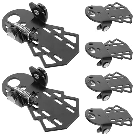 MAGICLULU 6 Reposapiés Plegables para Bicicleta de Aleación Duradera, Antideslizantes y Compactos, Pedales Traseros Plegables para Bicicleta Eléctrica Montaña, Accesorios para Ciclismo