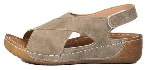 Sandalias Ortopédicas Plataforma para Mujer Zapatos Verano Cómodas Deportivas Antideslizantes Sandalia de Playa con Tacón de Cuña Zapatillas con Punta Abierta Transpirables para el Aire Libre