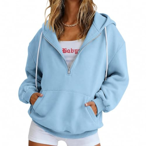 Hoodies For Women Uk - Women's Jumpers Winter Jackets Autumn Ladies Sweatshirts Thermal Cozy Cardigans Oversized Zip Up Hoodie Tops Fashion Trendy Warm Fall Sweaters Coats Clothing For Holiday Outfit