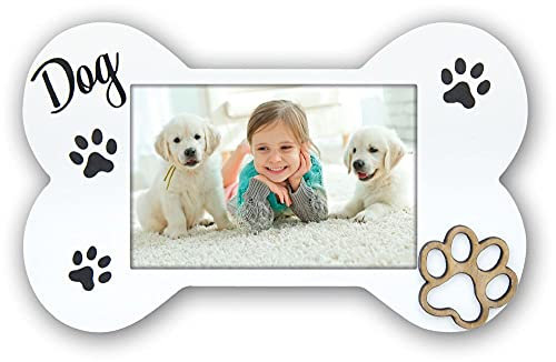 Zep Floyd Cornice portafoto in Legno, Bianco, für 1 Foto 10 x 15 cm