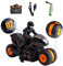 3T6B RC Motocicleta Electrico 2.4GHz Teledirigido Moto Juguete Coche Mini, Todoterreno Alta Velocidad 360°Rotación Deriva, Juguete Regalo para Niños Principiantes de 6 a 12 Años