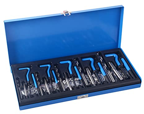DAYUAN Kit de réparation de Filetage 151 pièces avec Manchons hélicoïdaux métriques M5 M6 M8 M10 M12 en Acier Inoxydable