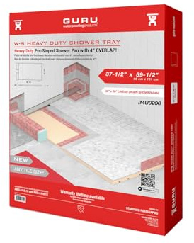 Water-Stop 36 x 60 Heavy Duty Presloped Off-Center Shower Tray