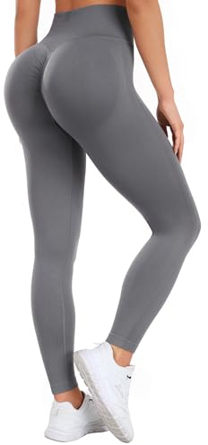 Occffy Booty Scrunch Leggings Damen Push Up Sport Leggins Seamless High Waist Gym Yoga Hose Sporthose Frauen