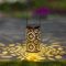 Haushalt International LED Solar Laterne im Blumendesign 1warmweißes LED 10x18cm