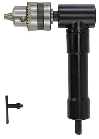 90° Right Angle Drill Adapter 3/8 Chuck 8mm Hex Shaft for Cordless