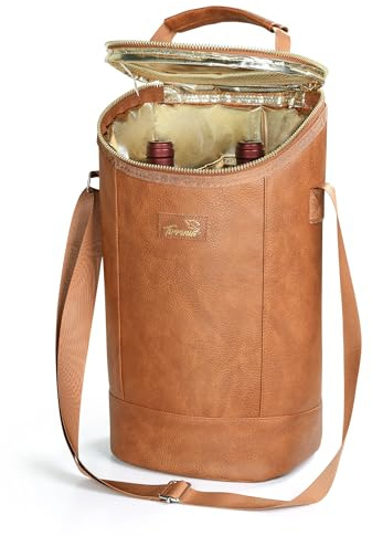 Kato Tirrinia 20 l stor kylväska isoleringsväska, vikbar picknickkorg kylbox med flaskficka 2 flaskor & ölflasköppnare, kylkorg termoväska för camping BBQ strand bil shopping
