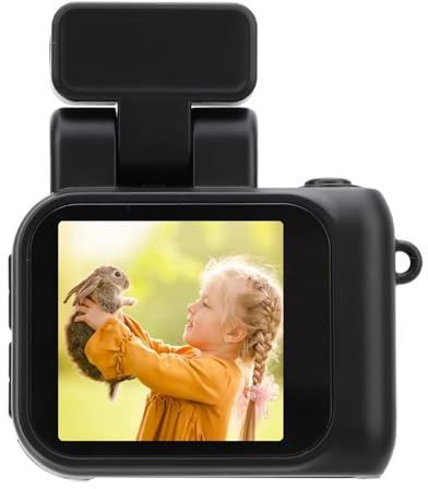 Asixxsix Cámara de Vídeo 1080P para Vlogging, Videocámara Digital Portátil con Lente Gran Angular de 160° y Linterna Incorporada, Tiempo de Trabajo de 600 Minutos para Principiantes Grabación Diaria