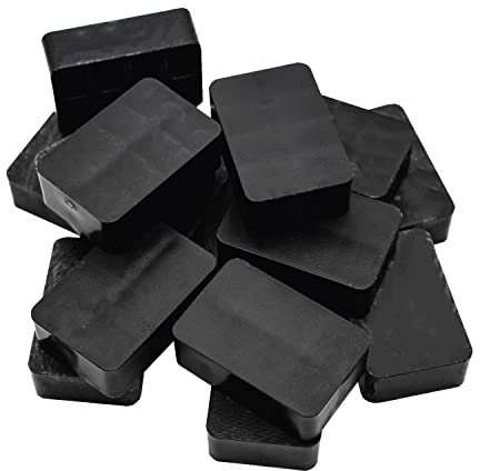 SILISTO Quickies Unterlegplatten Kunststoff 40x60x20mm, 250 Stück- bis 5t - Abstandshalter, Unterlegkeile, Verglasungsklötze, Distanzklötze, Ausgleichsplättchen, Ausgleichskeile, Montagekeile, Klötze