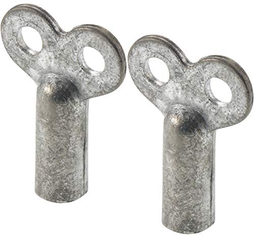 VASALAT Hezikörper Heizkörper Schlüssel zum Entlüften, Grau, Inhalt: 2 Stück