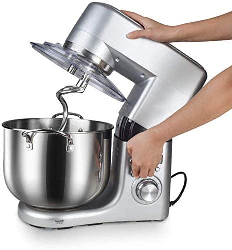 Müller Koch MK-6043 - Impastatrice da 10 l, impastatrice, robot da cucina a 6 velocità, regolazione a impulsi, indicatore LED, gancio per impastare, frusta + ciotola per cucina