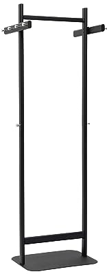 Maul Garderobenständer MAULsalsa | hochwertige, belastbare Standgarderobe für Büros, Empfangsräume oder Praxen | edler Kleiderständer für Jacken im stilvollen Design | Schwarz