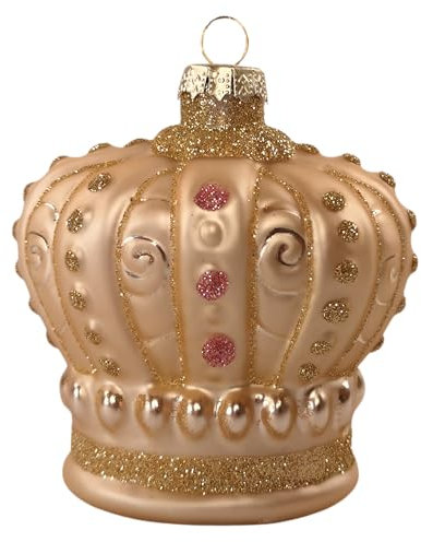 Krone Gold Weihnachtsbaum Christbaumkugel Glas Christbaumschmuck Weihnachten 2