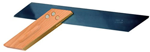 Falsa squadra con gambe in legno di faggio e lama in acciaio (200 – 300 mm)