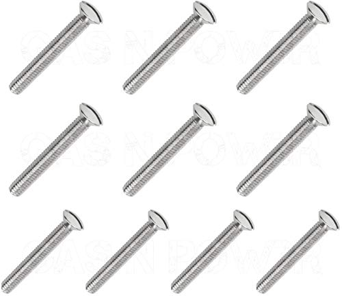 x10 M3.5 x50mm Long Electrical Machine Screws for Light Switch Plug Socket