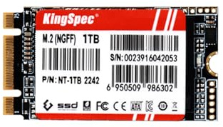 KingSpec 1TB M.2 SATA 2242 SSD NOT for NVMe Slots, Upgrade for Laptop/Desktop, SATA III 6Gb/s, B+M Key, Up to 550MB/s