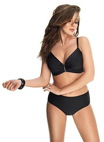 Selente My Secret attraktiva badkläder (bikini/baddräkt) i stora storlekar (C-kopp till J-Cup) med fördelaktigt snitt, Bikini svart, 85B
