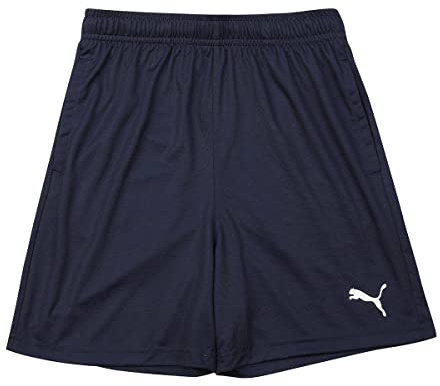 Puma Kinder Shorts Teamrise Training Shorts Jr, Peacoatpuma White, 152, 657337