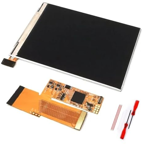 HISPEEDIDO LCD-Display mit Hintergrundbeleuchtung, V2 IPS, 10 Helligkeitsstufen, 5-in-1-Reparatur, verbesserte, benutzerdefinierte Mod-Kits, kompatibel mit Game Boy AdvanceGBA