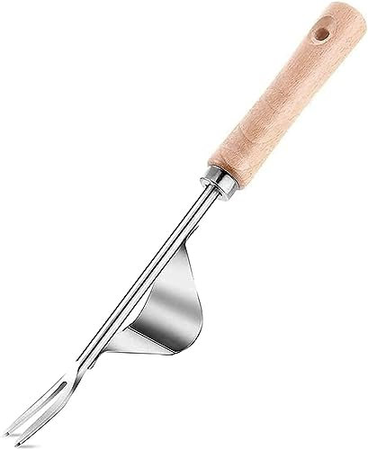 LATRAT 1 pezzo in acciaio inox a mano per erbacce da giardino, strumento per diserbo di erbacce e radice di velluto