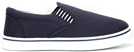 Boys Pumps Boys Canvas Shoes Yachting Shoes Boat Shoes Slip On Shoes Size 4 Size 5 Size 6 Casual Shoes Textile Shoes Navy 5 UK