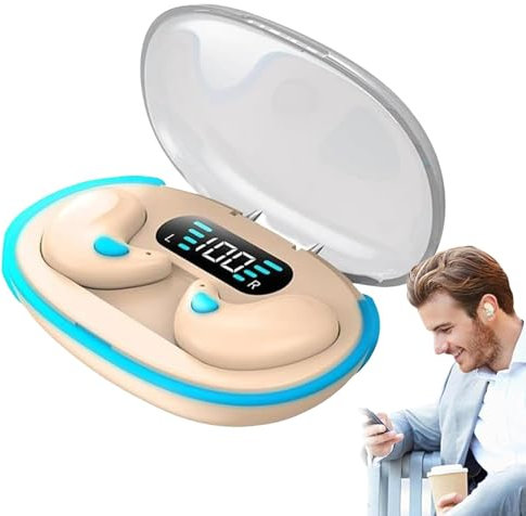 Générique Noise Cancelling Sports Earphones, Wireless in Ear Headphones, Abs Material Clear Audio & Comfortable Design, Lightweight Wireless Earbuds for Family, Friends, and Colleagues