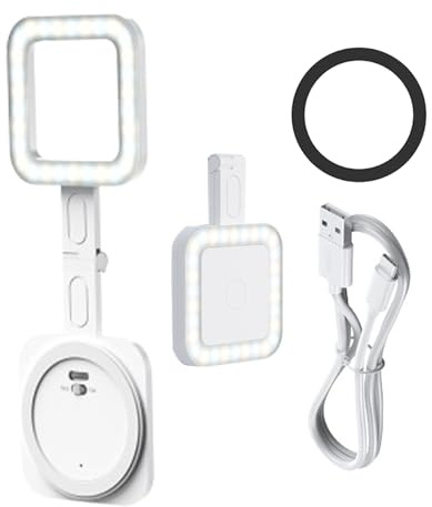 Lumière Téléphonique pour Enregistrement Vidéo | Accessoire pour Appareil Photo,Projecteur Carré À LEDs pour Ordinateur Portable