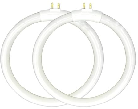 Generico (Confezione da 2 Lampadina Circolare da 4,75 Pollici T4 Tipo 12W 6400K di Ricambio per Lampada da Tavolo con Lente d'Ingrandimento, Specchio cosmetico ingranditore da toeletta