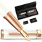 Ellington Pens Luxus Füllfederhalter Set - Füllfederhalter zum Schreiben - Glatte mittlere Feder - Inklusive nachfüllbarem Tintenkonverter, 3 Tintenpatronen [Schwarz & Blau], Geschenkbox - Elegante