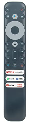 ALLIMITY Reemplazo Voz Mando a Distancia adaptar por TCL TV 50P820N 55C835 55P735 65C635 65C825 65QLED760 75QLED850 43P637 50C636 50P725 55C729 55P638 55QLED860 65C727 65C835K 75C729