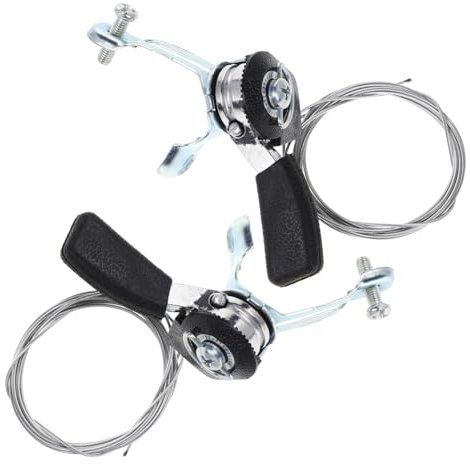 YARNOW Gaszug Mit Griff Für Fahrrad Aluminium-reibungsdaumenschalthebel Einstellbare Kompatibel Mit Motorrädern Und Dirtbikes Mit Bremskabeln Für Reibungslose Bedienung