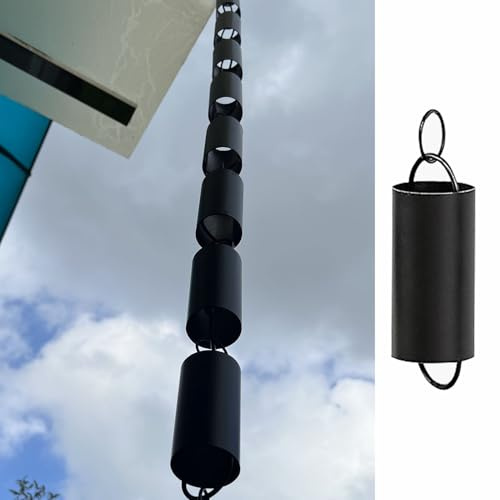 Regnkedja Premium Regnkedjor För Takfotsdränering, Funktionell Och Dekorativ Ersättning För Stuprör I Stuprör, Cylinderavledande Vattenregnkedjor,2 m (65ft)
